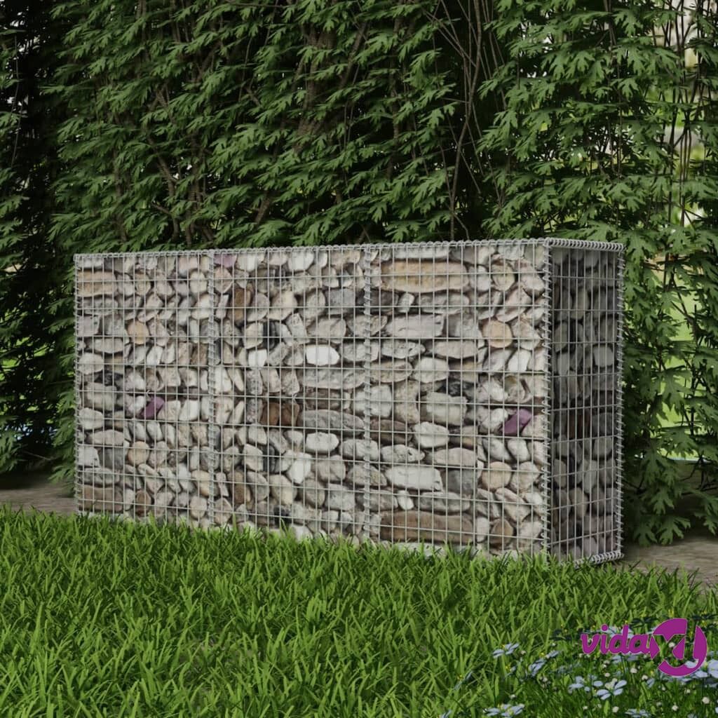 vidaXL Gabion Basket Galvanised Steel 200x50x100 cm