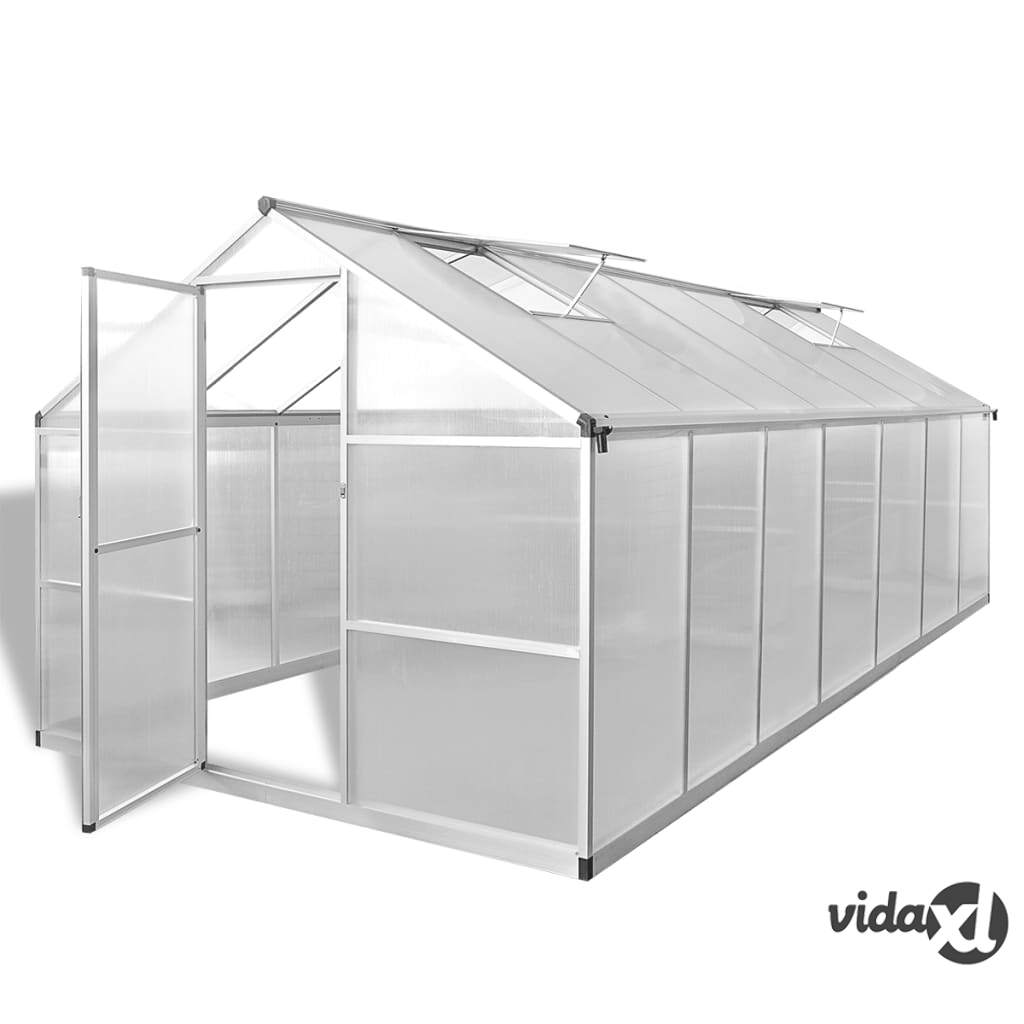 vidaXL Greenhouse Reinforced Aluminium 10.53 m²