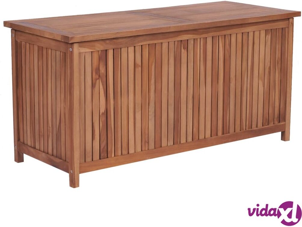 vidaXL Garden Storage Box 120x50x58 cm Solid Teak Wood