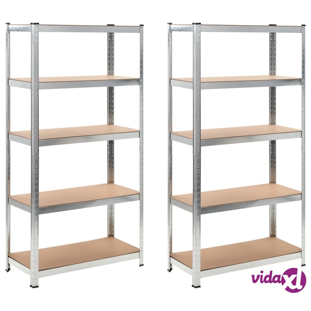 vidaXL Storage Shelves 2 pcs 90x40x180 cm MDF