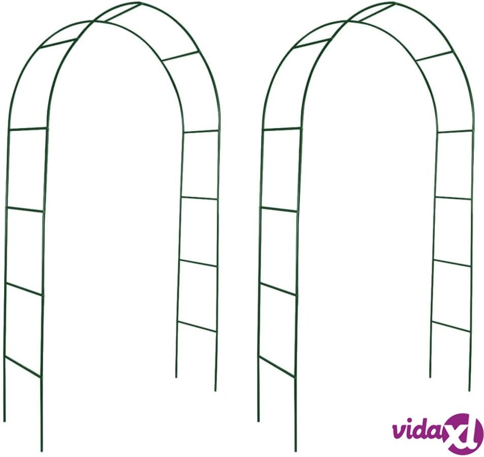 vidaXL Garden Arch 2 pcs Climbing Plants