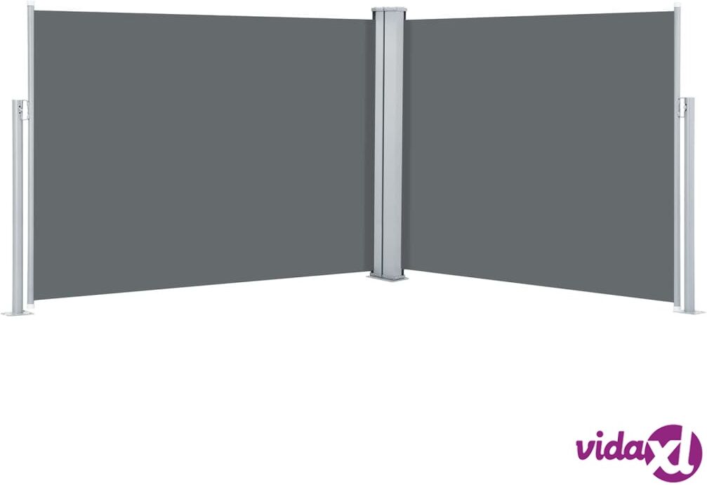 vidaXL Retractable Side Awning Anthracite 170x1000 cm