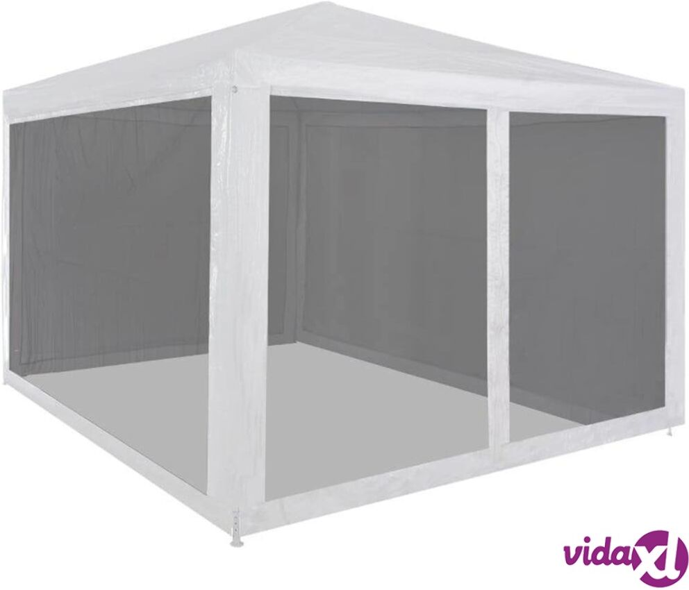 vidaXL Party Tent with 4 Mesh Sidewalls 3x3 m