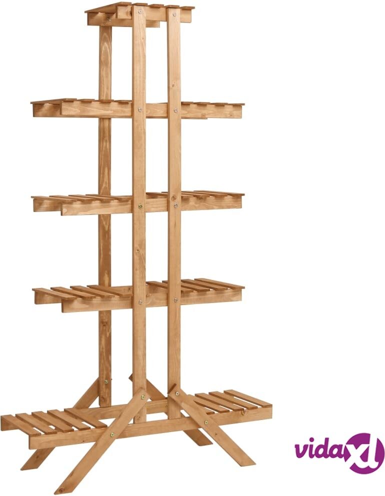 vidaXL Plant Stand 83x25x142 cm Firwood