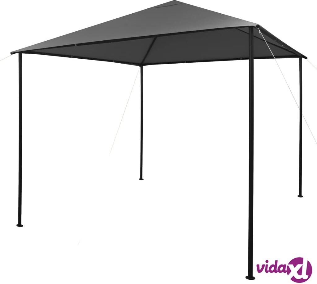 vidaXL Gazebo 3x3 m Anthracite Fabric and Steel 180 g/m²