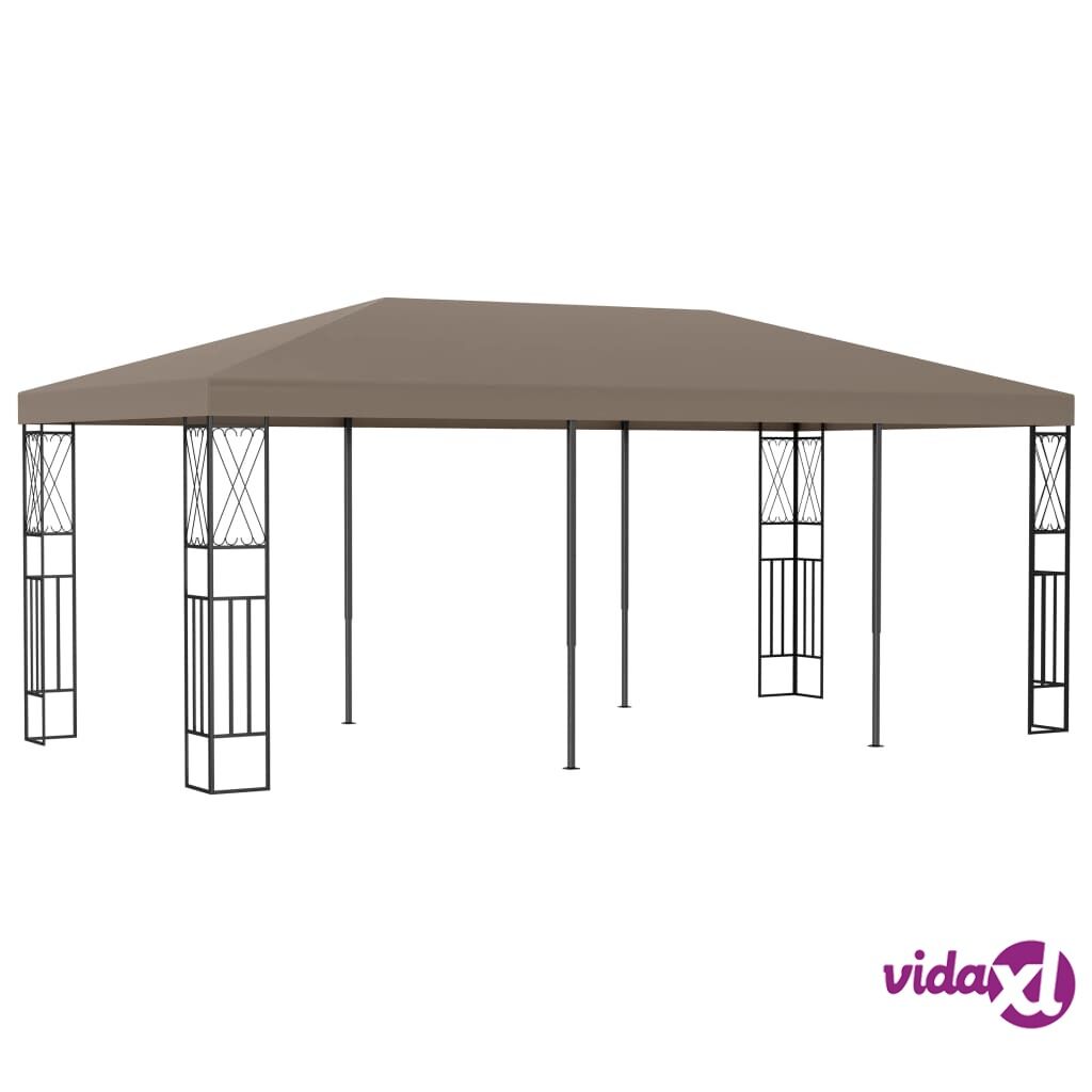 vidaXL Gazebo 6x3 m Taupe Fabric