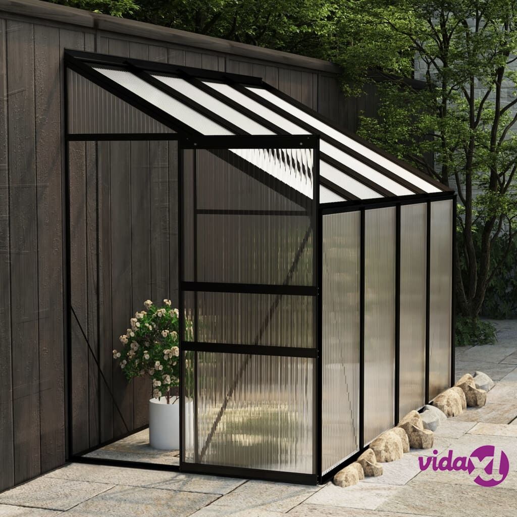 vidaXL Greenhouse Anthracite Aluminium 5.02 m³