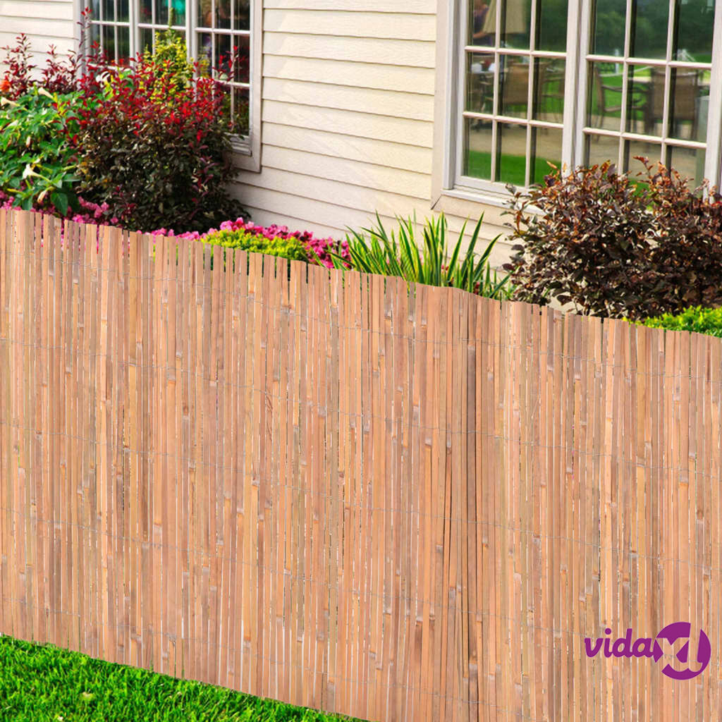 vidaXL Bamboo Fence 125x600 cm