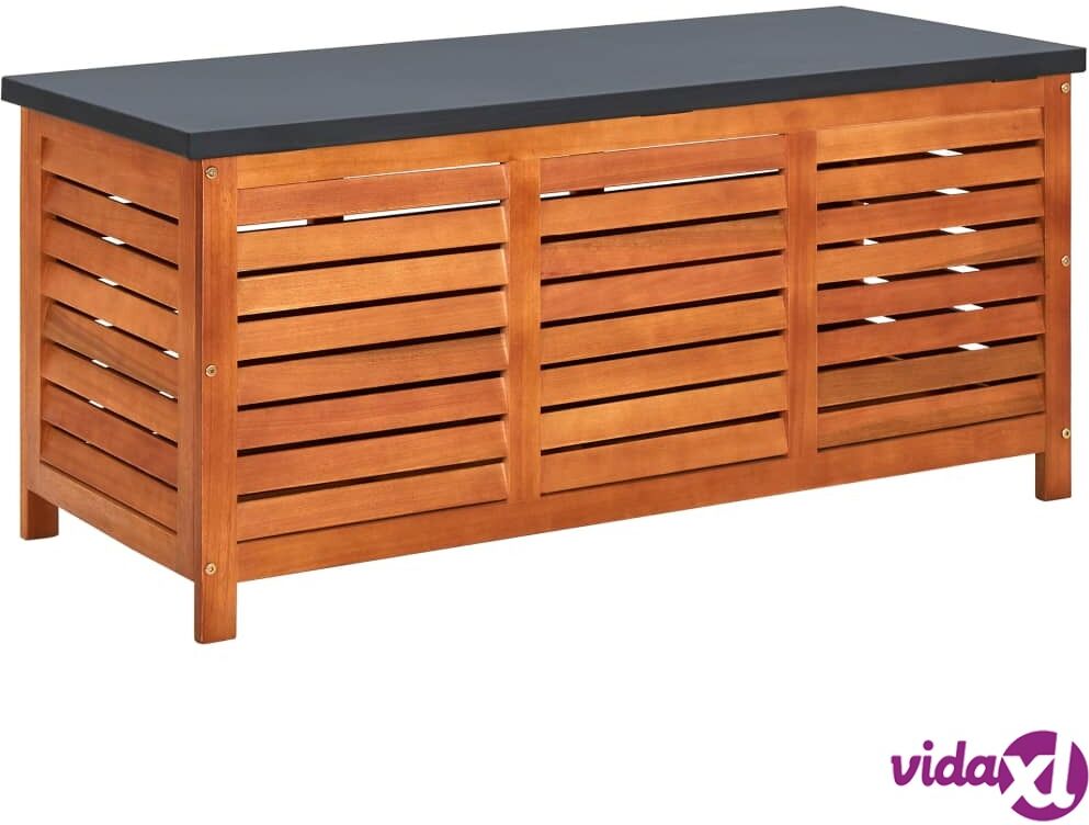 vidaXL Garden Storage Box 117x50x55 cm Solid Eucalyptus Wood