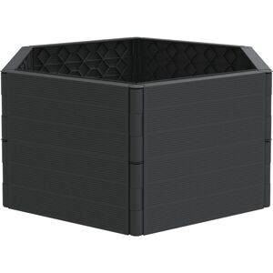 vidaXL Jardinière anthracite PP