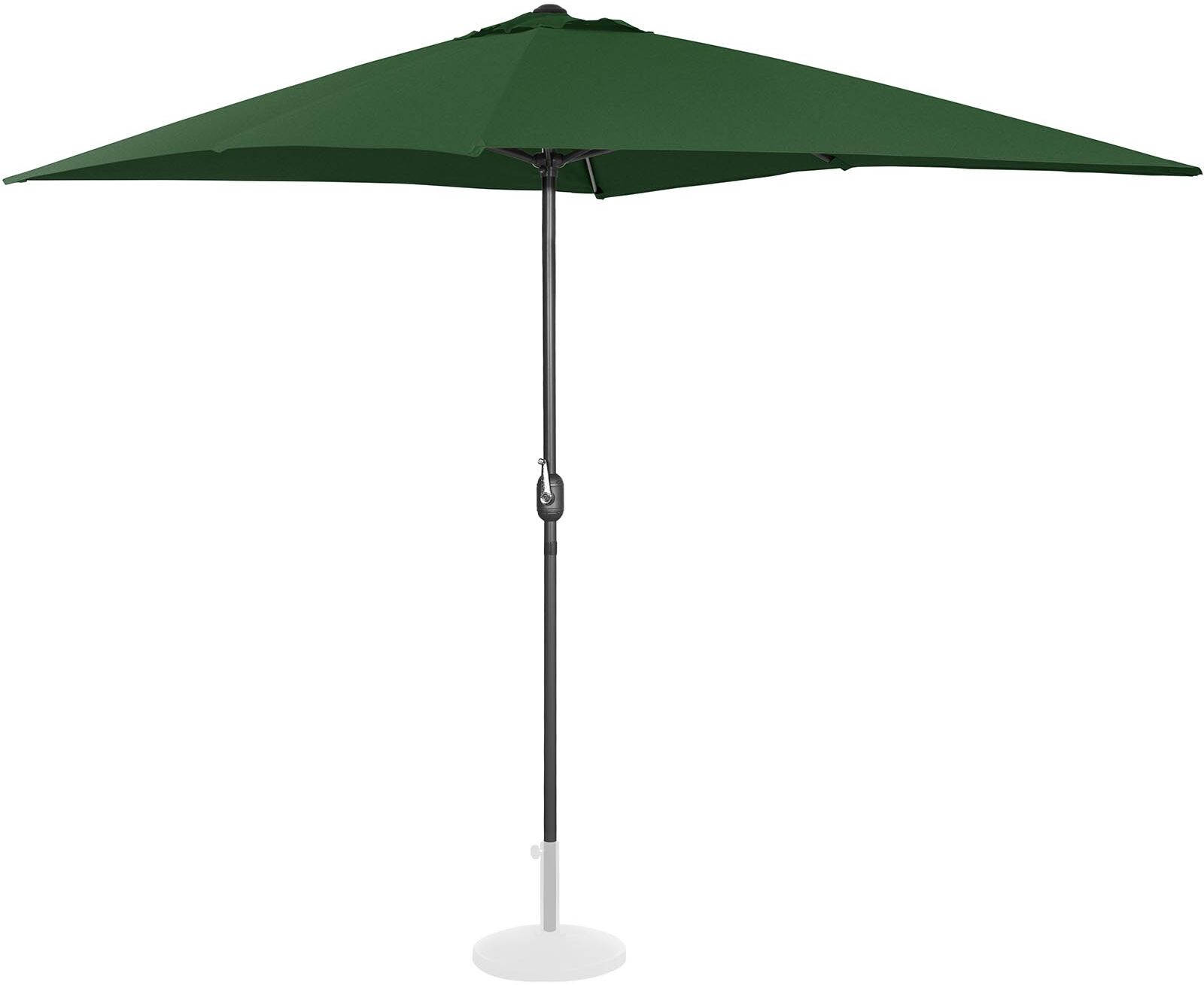 Uniprodo Parasol de terrasse - Vert - Rectangulaire - 200 x 300 cm UNI_UMBRELLA_SQ2030GR