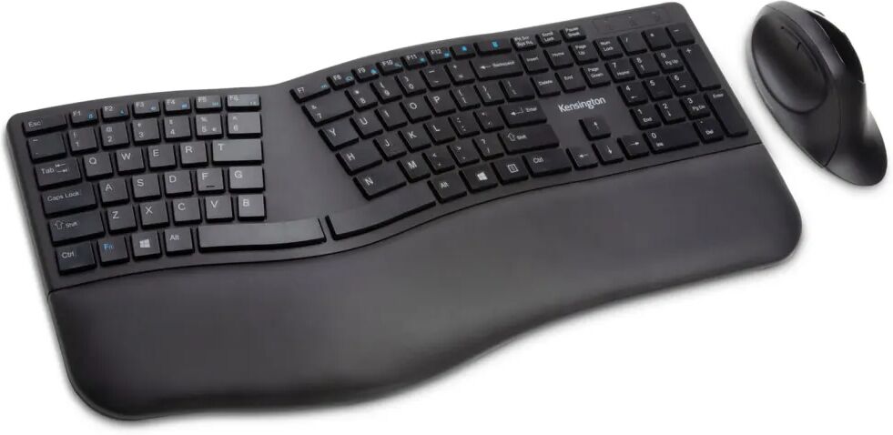 Kensington Ensemble de souris et clavier sans fil Pro Fit Ergo US