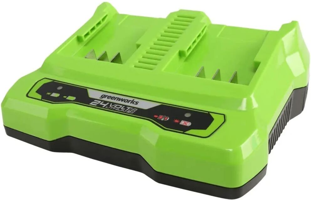 Greenworks Chargeur à double fente 24 V 4 A