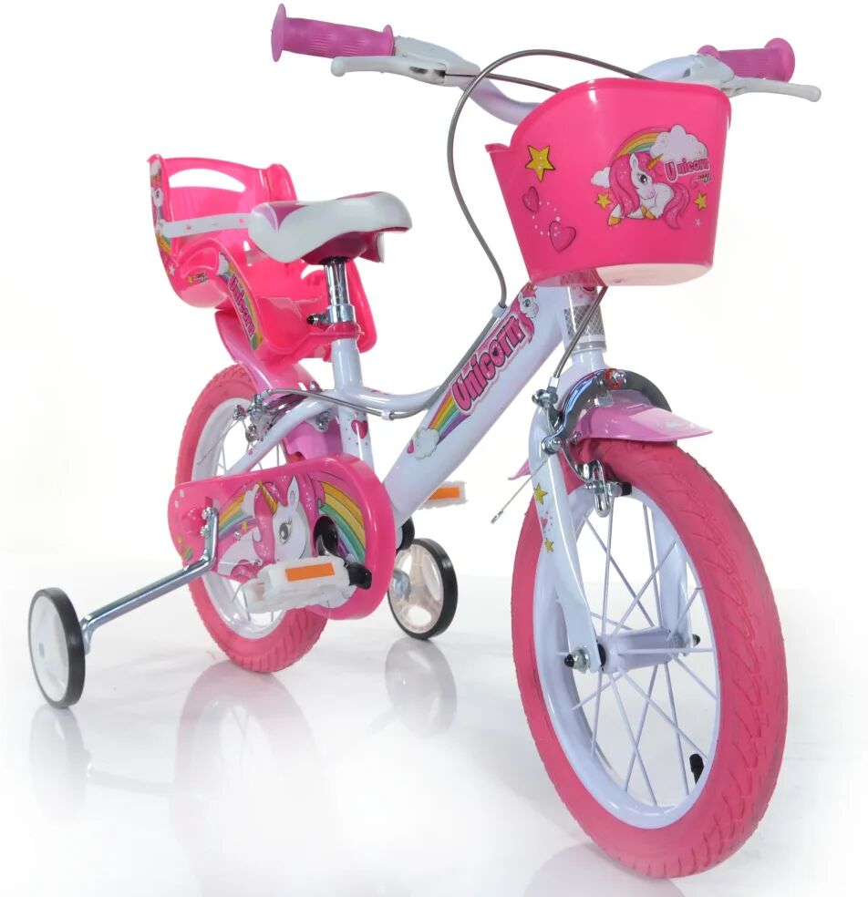 Dino Bikes Vélo pour enfants Unicorn Rose 14