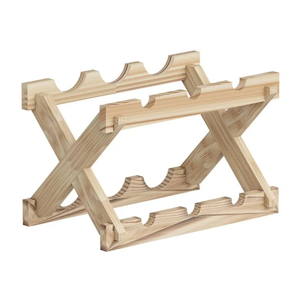 Homemania Porte-bouteille Truva 43x28x28 cm Bois