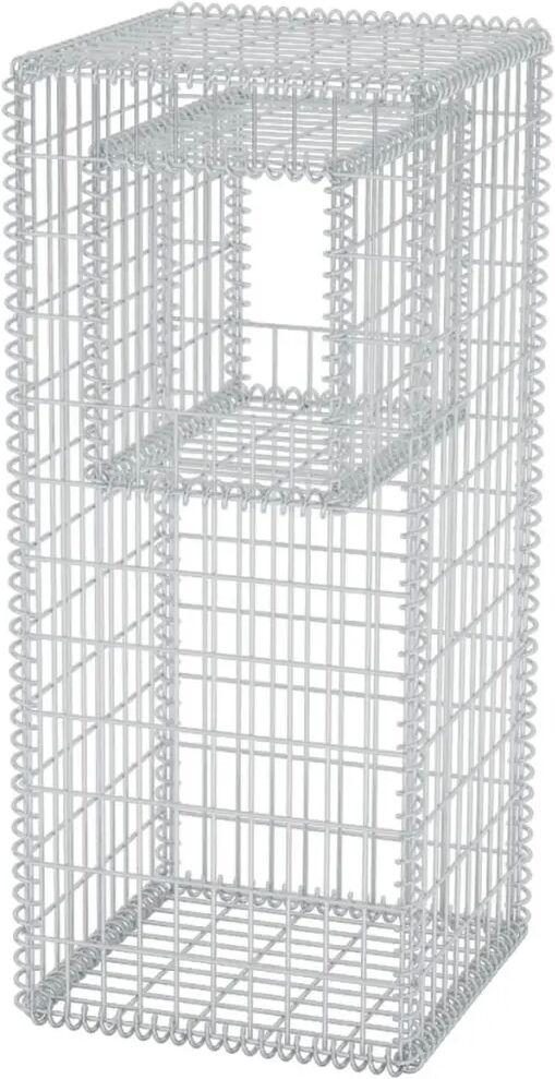 vidaXL Jardinière / Poteau pour panier de gabion Acier 50x50x120 cm