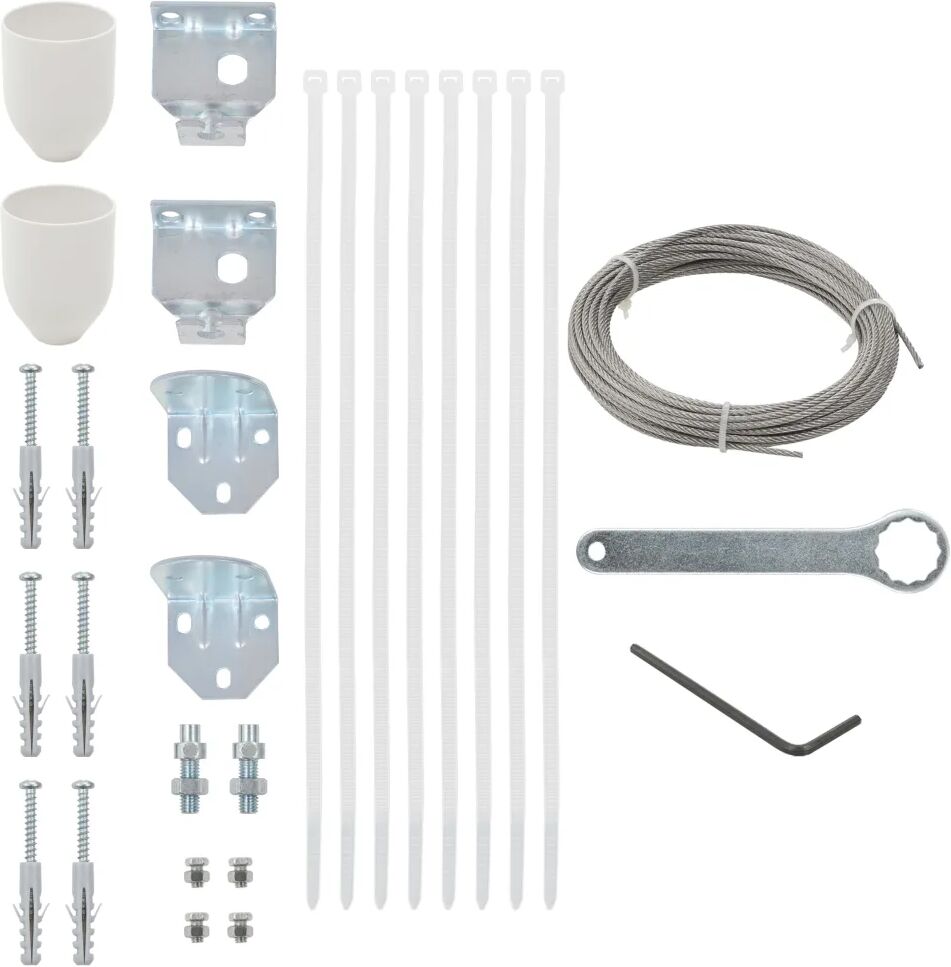 vidaXL Ensemble d'accessoires pour écran de balcon 29 pcs