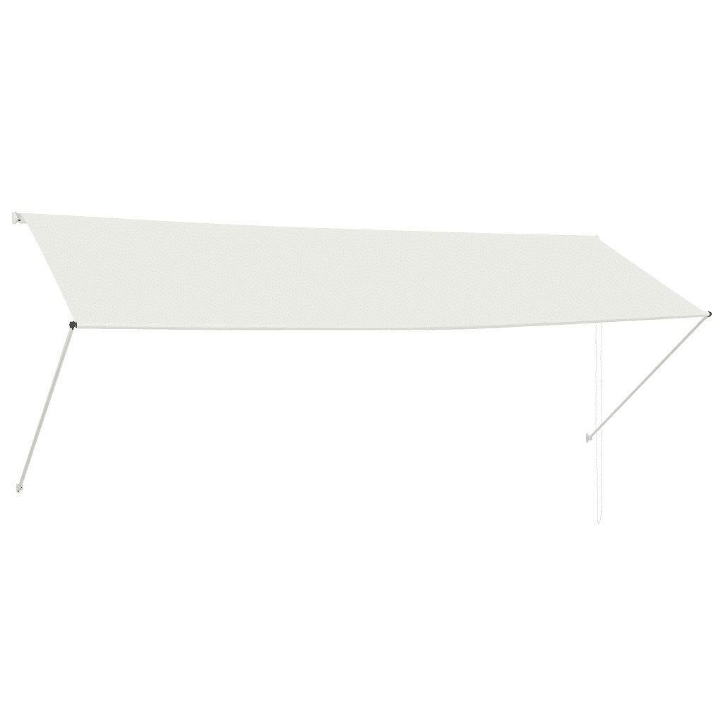 vidaXL Auvent rétractable 350x150 cm Crème