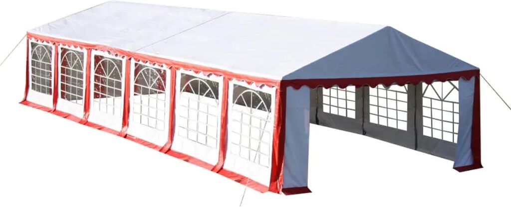 vidaXL Tente de réception 12 x 6 m Rouge