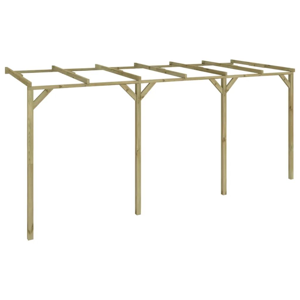 vidaXL Pergola à appentis 2 x 5 x 2,2 m Bois