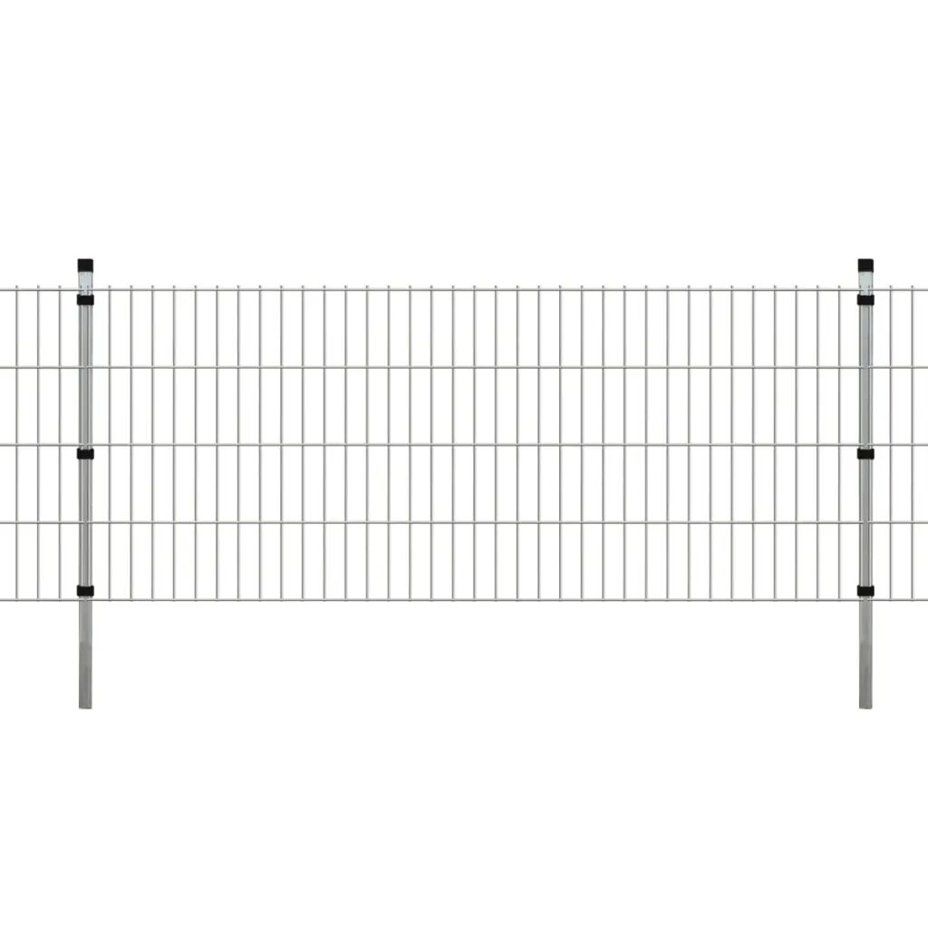 vidaXL Panneaux et poteaux de clôture 2D pour jardin 2008x830 mm 30 m