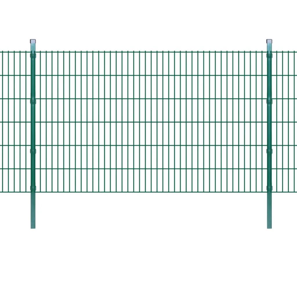vidaXL Panneaux et poteaux de clôture 2D pour jardin 2008x1230 mm 6 m