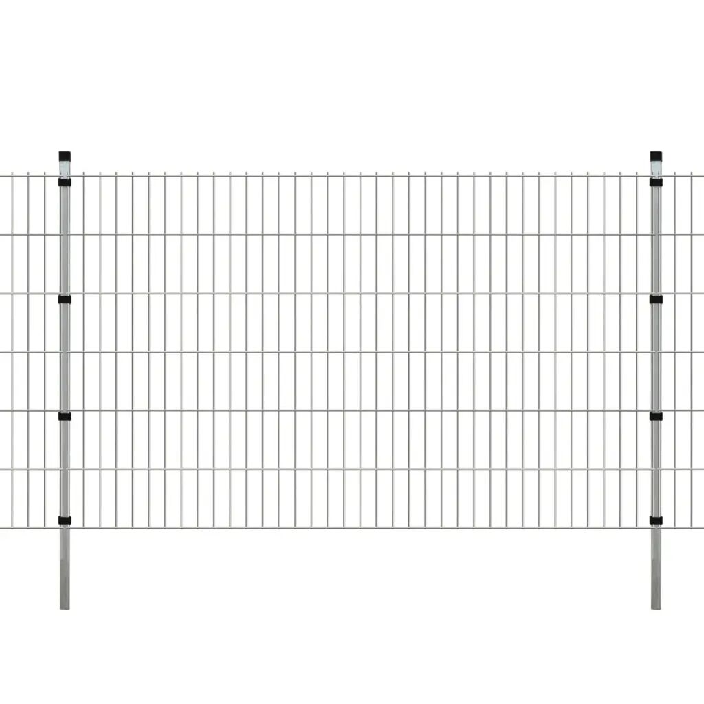 vidaXL Panneaux et poteaux de clôture 2D pour jardin 2008x1230 mm 24 m