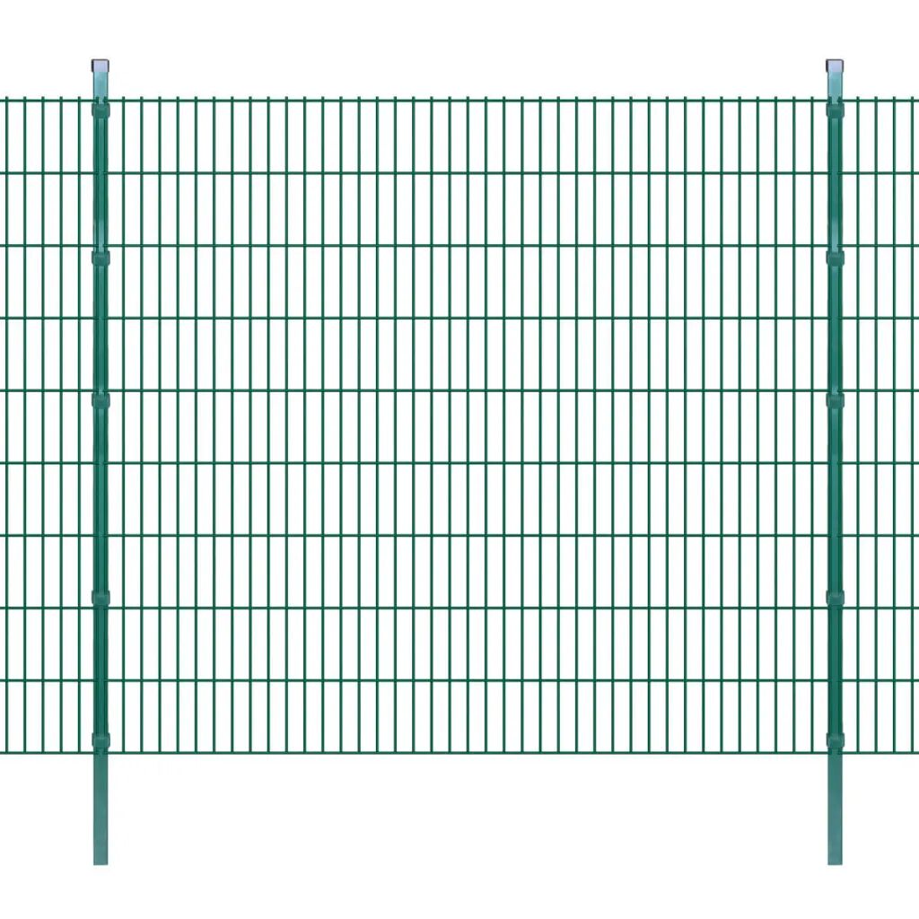 vidaXL Panneaux et poteaux de clôture 2D pour jardin 2008x1830 mm 32 m