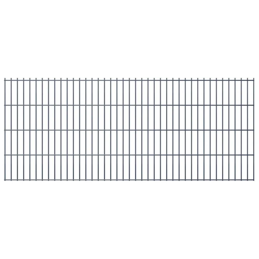 vidaXL Panneaux de clôture de jardin 2D 2,008x0,83 m 18 m total Gris