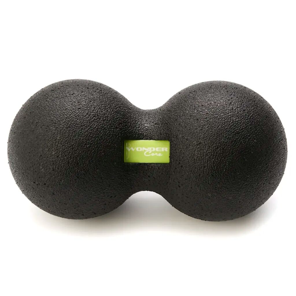 Wonder Core Boule de massage en forme d'arachide EPP 24x12 cm Noir
