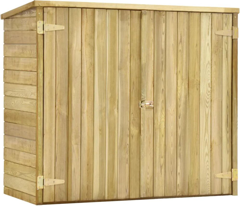 vidaXL Abri à outils de jardin 135x60x123 cm Pinède imprégnée