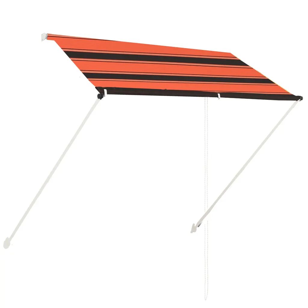 vidaXL Auvent rétractable 200x150 cm Orange et marron