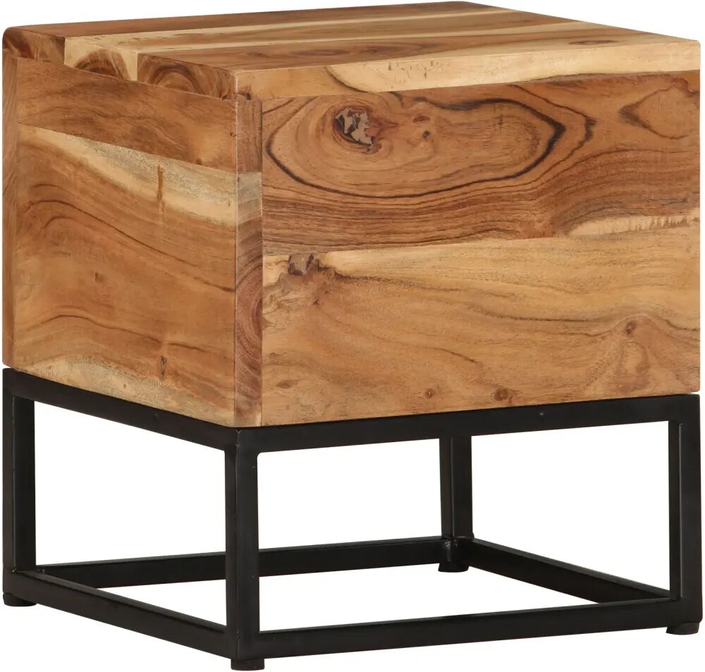 vidaXL Table d'appoint 30x30x33 cm Bois d'acacia massif