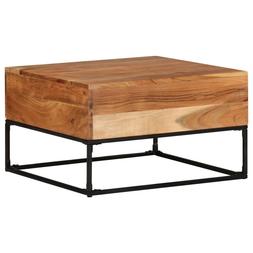 vidaXL Table basse 68x68x41 cm Bois d'acacia solide