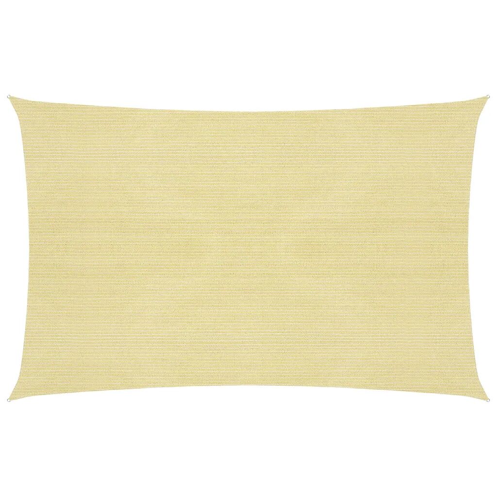 vidaXL Voile d'ombrage 160 g/m² Beige 2x3,5 m PEHD