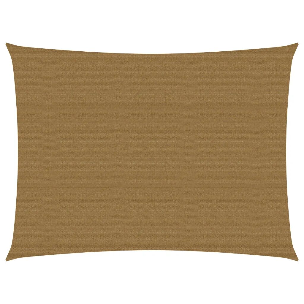 vidaXL Voile d'ombrage 160 g/m² Taupe 4x5 m PEHD