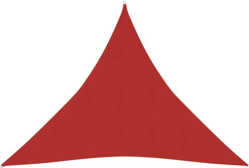 vidaXL Voile d'ombrage 160 g/m² Rouge 3,6x3,6x3,6 m PEHD