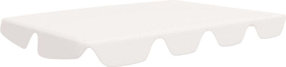 vidaXL Toit de rechange de balançoire Blanc 150/130x70/105 cm 270 g/m²