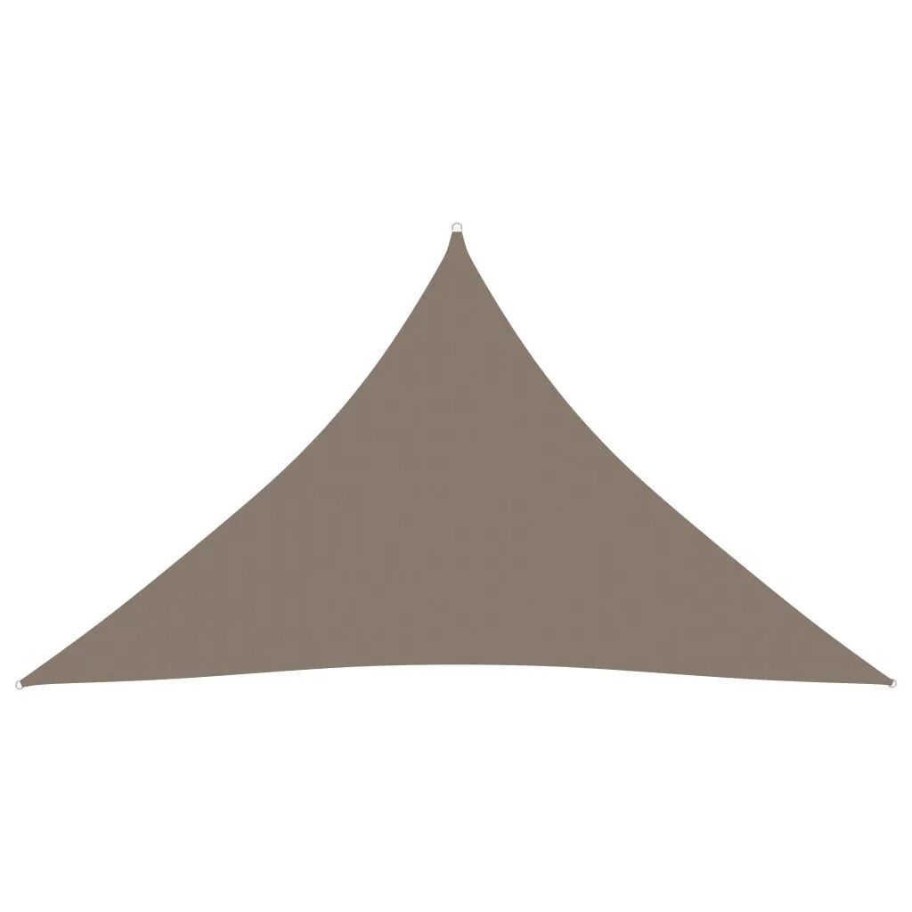 vidaXL Voile de parasol Tissu Oxford triangulaire 2,5x2,5x3,5 m Taupe