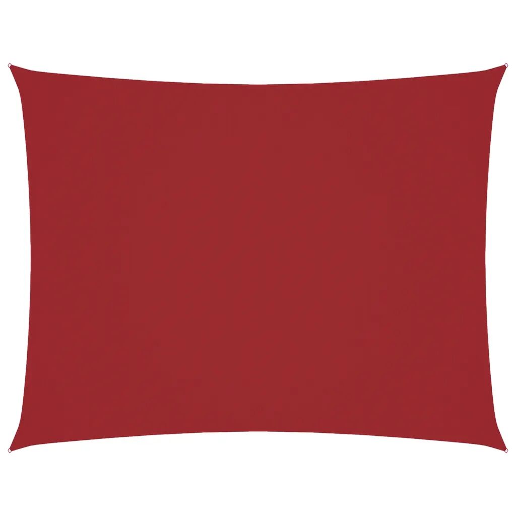 vidaXL Voile de parasol Tissu Oxford rectangulaire 6x7 m Rouge