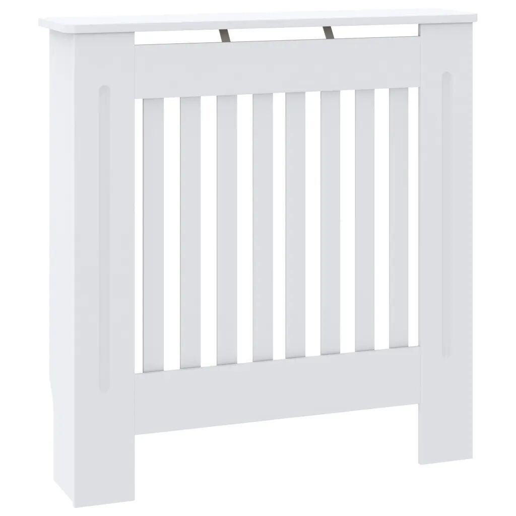 vidaXL Cache-radiateur MDF Blanc 78 cm