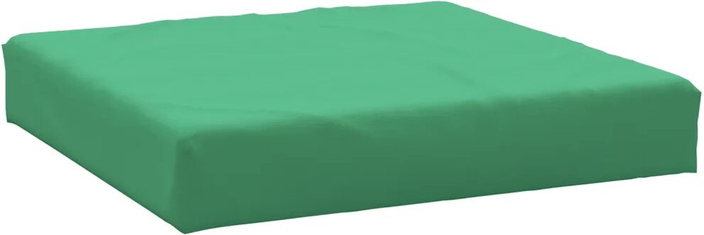 vidaXL Coussin de repose-pied palette Vert Tissu