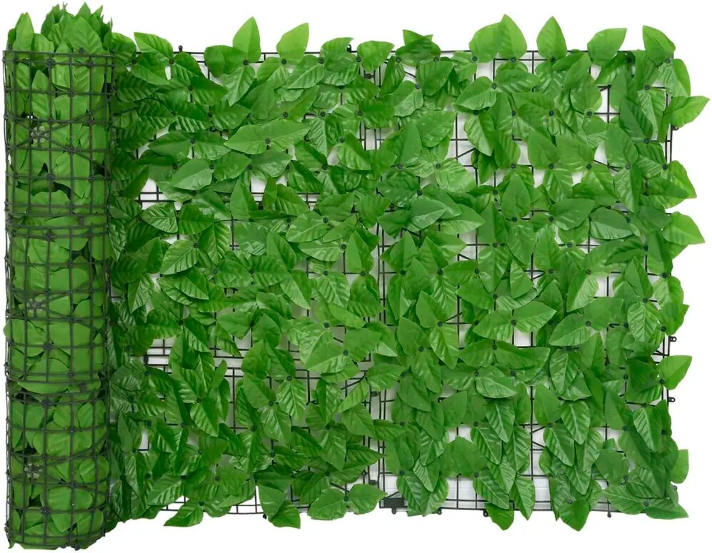 vidaXL Écran de balcon avec feuilles vert 500x75 cm