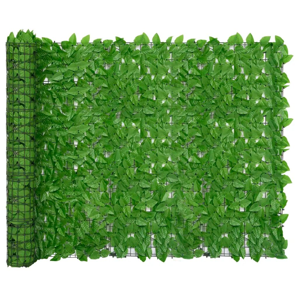 vidaXL Écran de balcon avec feuilles vert 500x150 cm