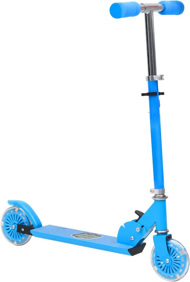 vidaXL Scooter 2 roues d'enfants et guidon réglable en aluminium Bleu