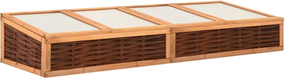 vidaXL Serre 240x80x45 cm Bois de pin massif et saule