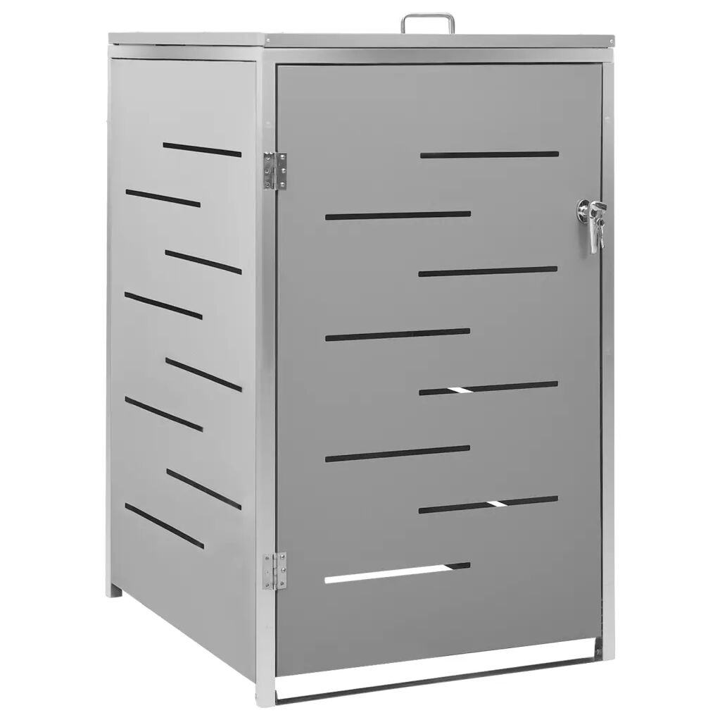 vidaXL Abri pour poubelle 69x77,5x115 cm Inox