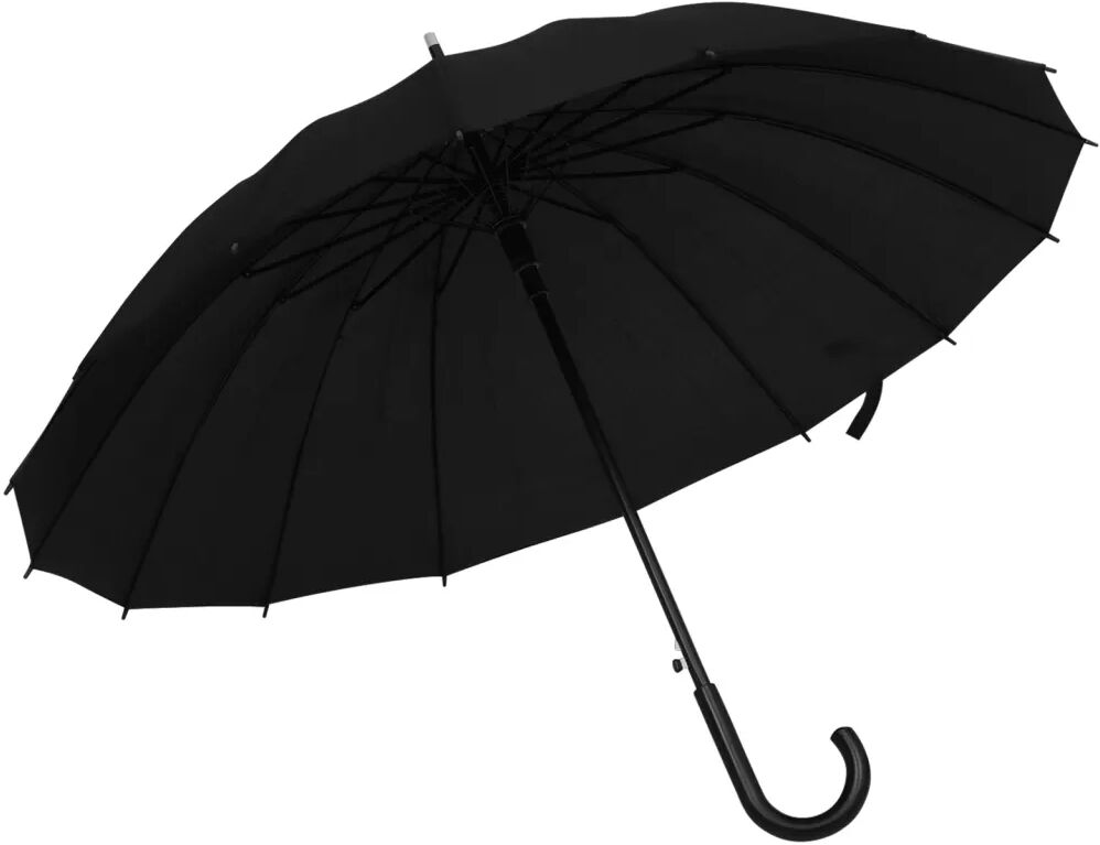 vidaXL Parapluie automatique Noir 105 cm