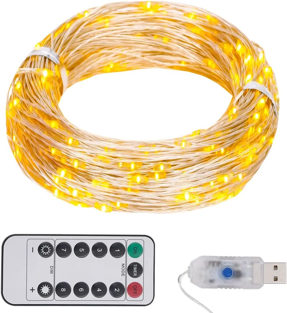 vidaXL Guirlande lumineuse avec 300 LED Blanc chaud 30 m