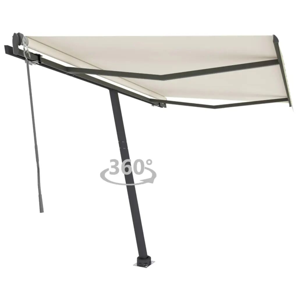 vidaXL Auvent automatique sur pied 300x250 cm Crème